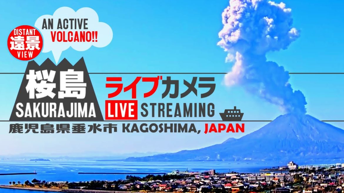 【LIVE】 桜島 ライブカメラ 鹿児島県 垂水市 / Sakurajima, an active volcano live streaming JAPAN