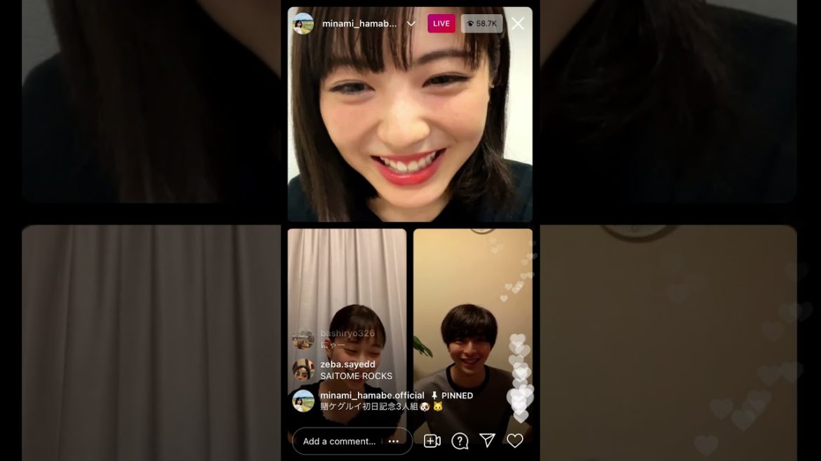 浜辺美波 × 森川葵 × 高杉真宙インスタライブ｜賭ケグルイ