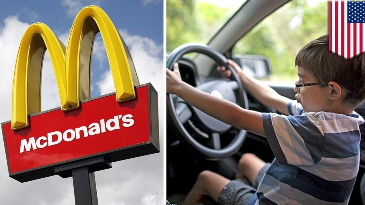 8歳男児がYouTubeで運転学び、車でマクドナルドへ