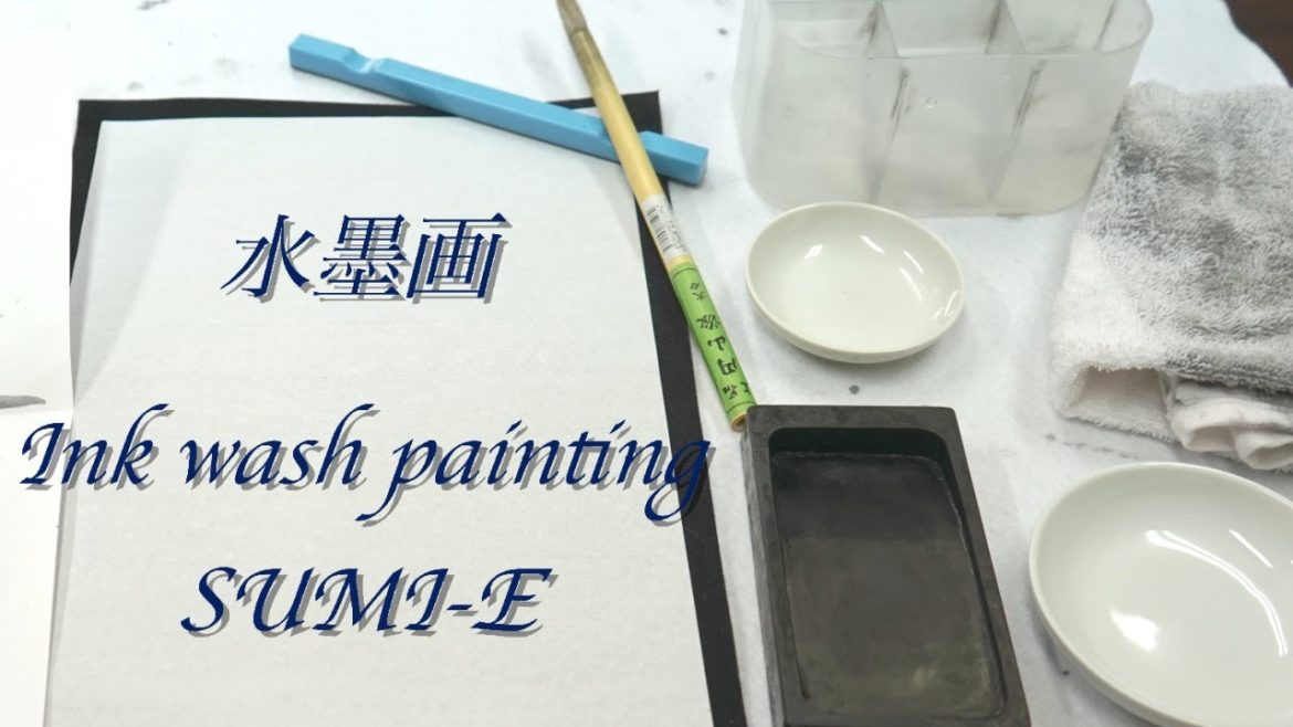 Sumie Chojugiga 水墨画　鳥獣戯画