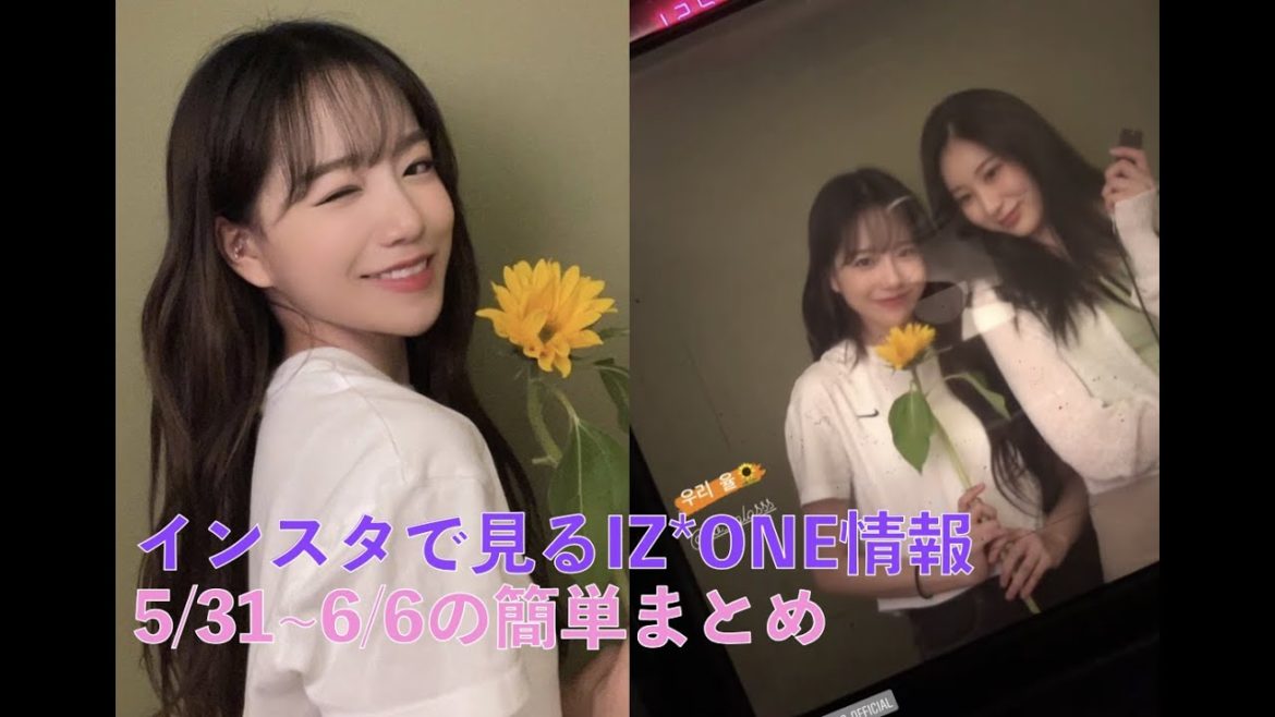 [[IZ*ONE、日本語字幕] インスタで見るIZONE情報(5.31~6.6)簡単まとめ