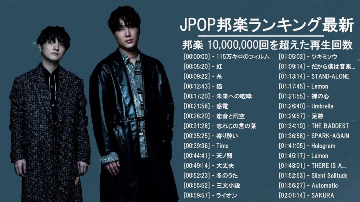 音楽 ランキング 最新 2020-2021 (ベストソング 2020-2021)米津玄師,あいみょん,YOASOBI,宇多田ヒカル,King Gnu,DAOKO,菅田将暉 音楽 ランキング 最新 2020-2021 (ベストソング 2020-2021)米津玄師,あいみょん,YOASOBI,宇多田ヒカル,King Gnu,DAOKO,菅田将暉