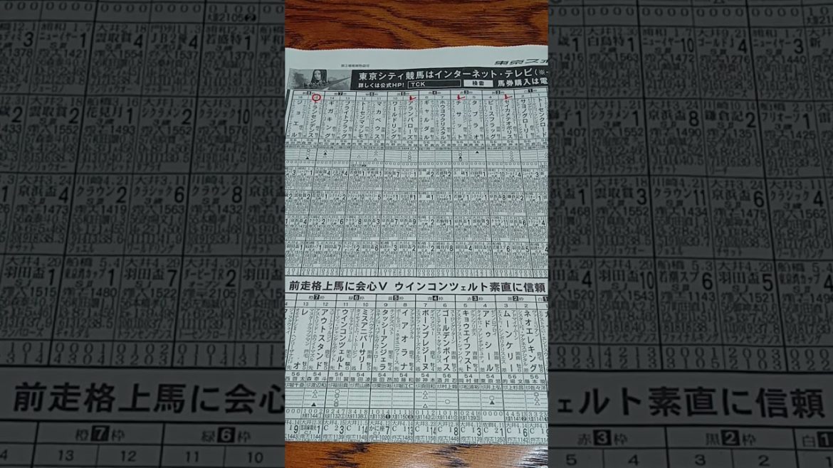 2021/6/9　大井11R　東京ダービー　予想