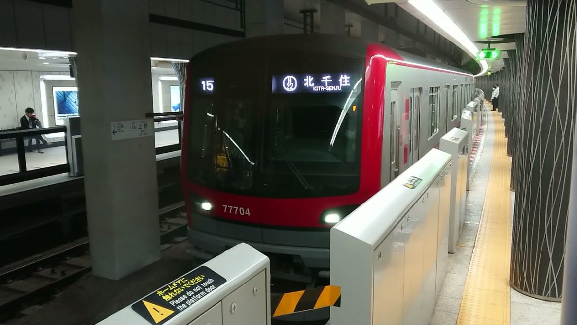 [メトロ完結の東武車] 東武70000系 東京メトロ日比谷線北千住行き 上野(H-18)発車