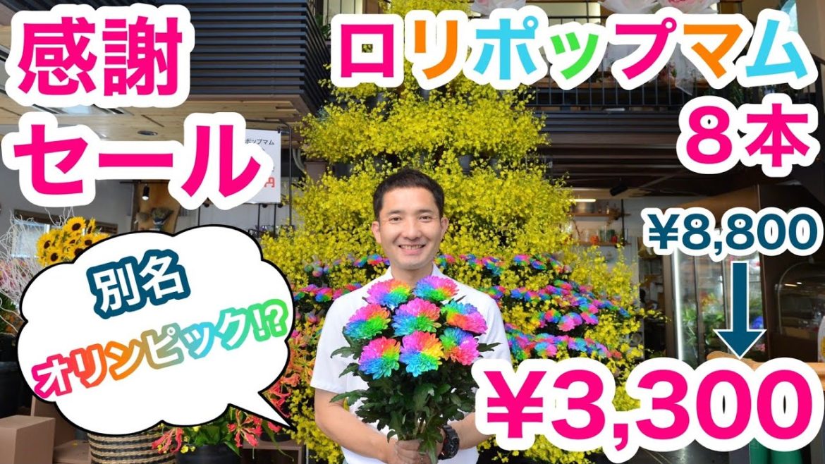 レインボーフラワー‼️のロリポップマム〜『オリンピックマム』〜