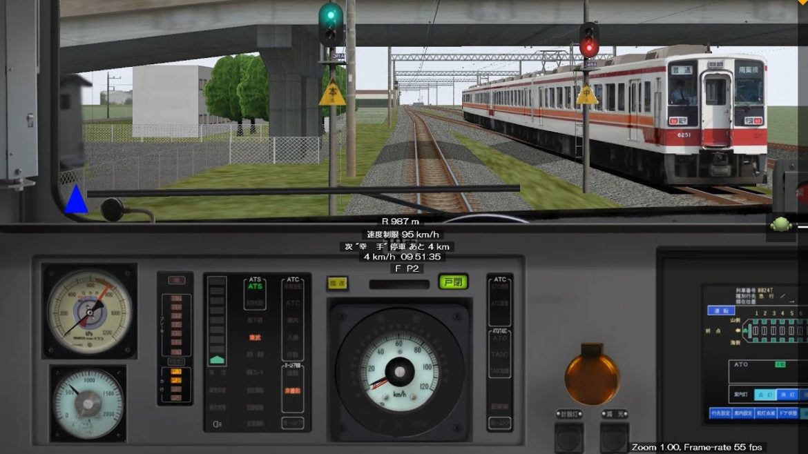 本線に現れて爆走!!　BVE5　東武日光線・伊勢崎線　東武9000系　急行　南栗橋⇒春日部