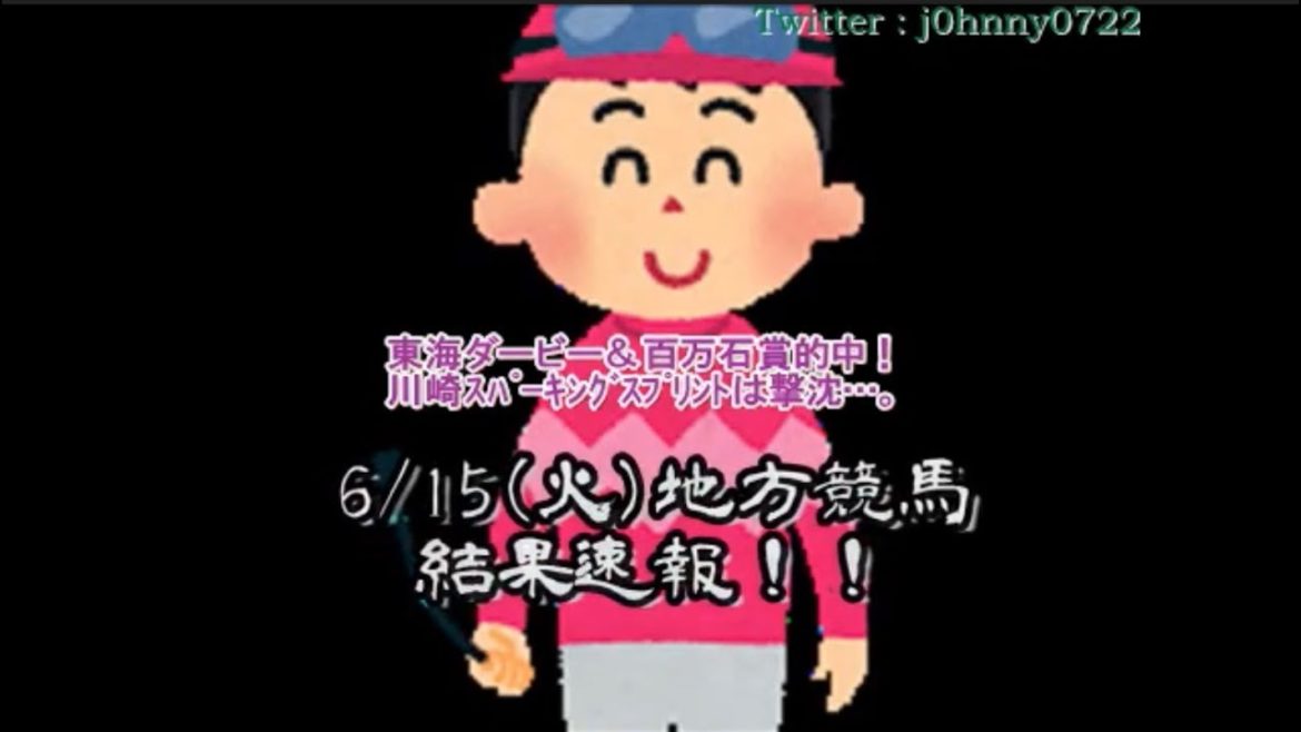 6/15(火)地方競馬結果速報☆