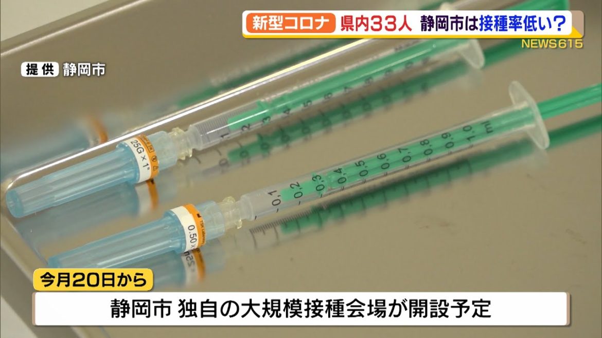 【新型コロナ】静岡県内33人感染 静岡市は接種率低い? 【新型コロナ】静岡県内33人感染 静岡市は接種率低い?
