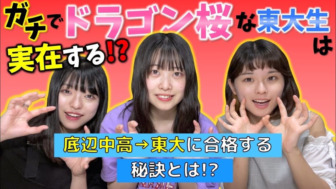 【底辺高校から】リアルドラゴン桜な東大生を探せ！【現役合格？！】