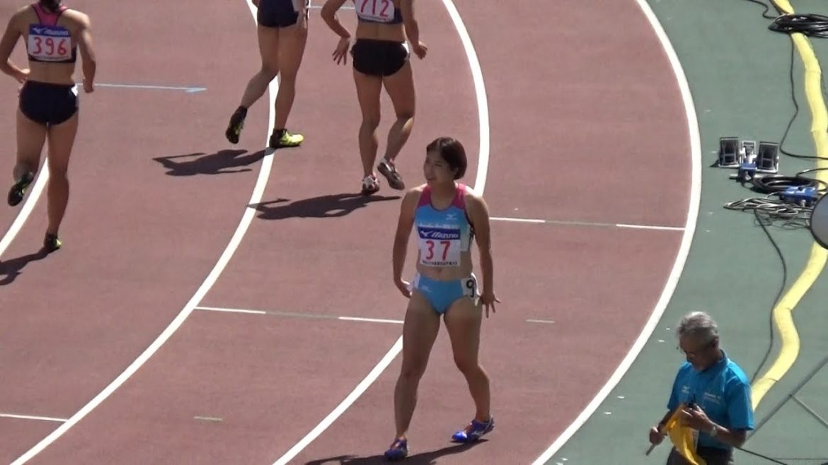 女子100mH予選1組 青木益未13.49(+1.1) 2018全日本実業団