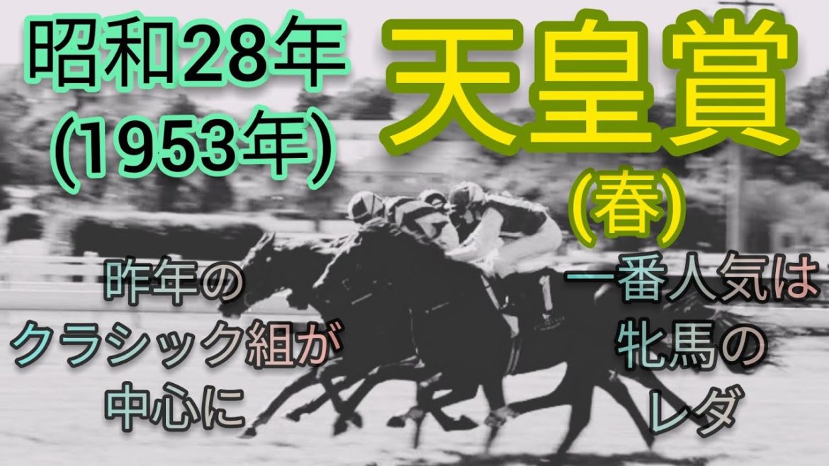 [回顧]昭和28年(1953年)天皇賞(春)