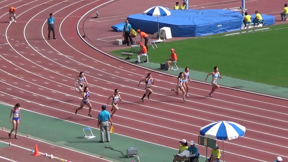 女子100m予選3組 世古和11.71 青木益未11.90(+0.7) 2018全日本実業団