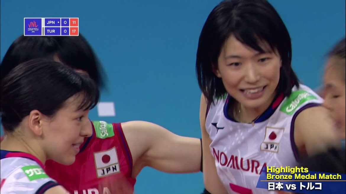 バレーボール ネーションズリーグ 2021　女子３位決定戦・日本✕トルコ戦ハイライト
