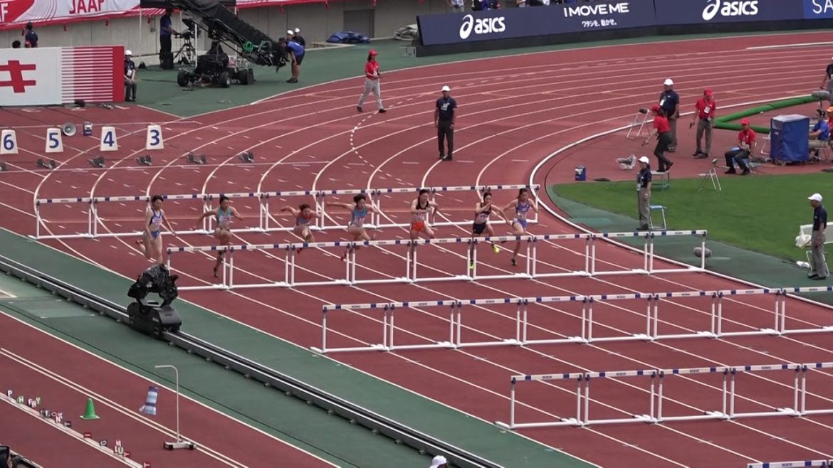 2018JPN champ Women100mH heat2 Masumi AOKI13.26(+0.4) 青木益未 福部真子 中村有希