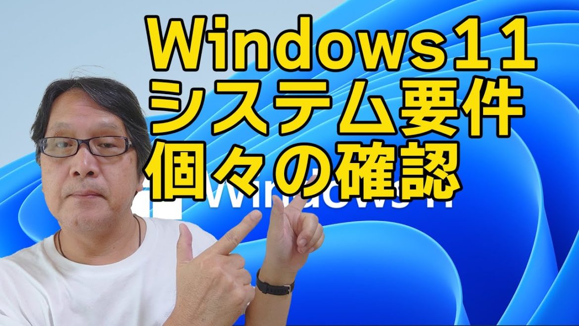 【Windows11】個々のシステム要件を確認したら原因が分かった！