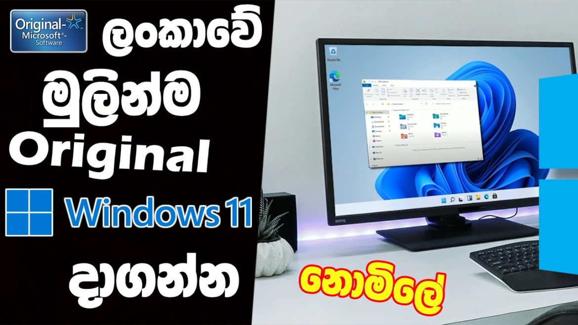 How to Get Original Windows 11 from Microsoft | හැමෝටම කලින් Original Windows 11 දාගන්නේ මෙහෙමයි