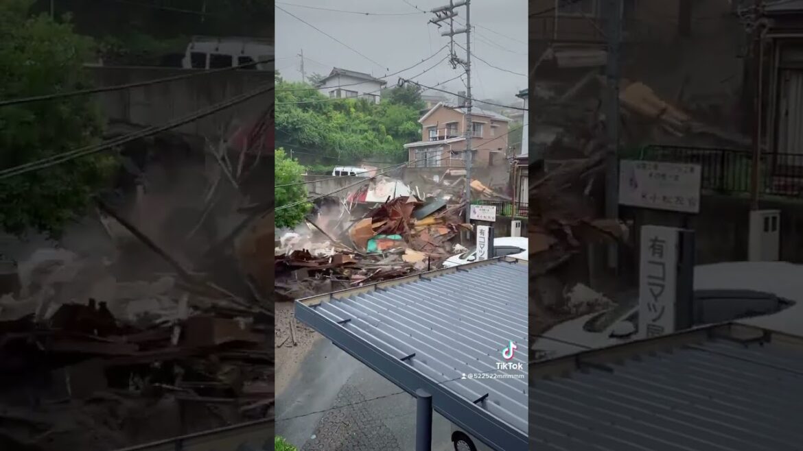 熱海の土石流、凄すぎる