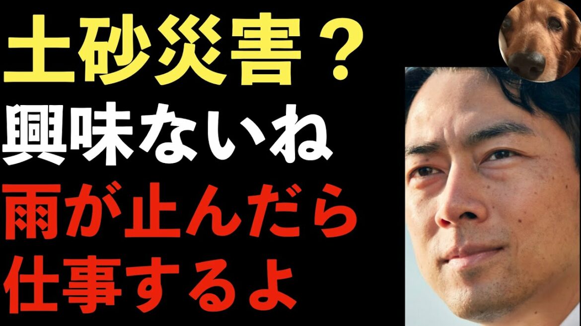 小泉環境大臣、熱海市の土砂災害に興味なし！雨が止んだら仕事する！できること考えろ！メガソーラの影響は？【Masaニュース雑談】