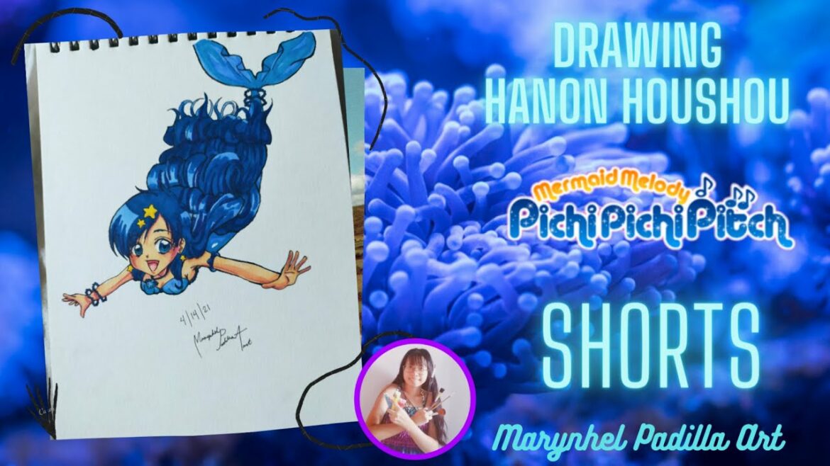 Drawing Hanon Hosho | Mermaid Melody Pichi Pichi Pitch speeddrawing #shorts