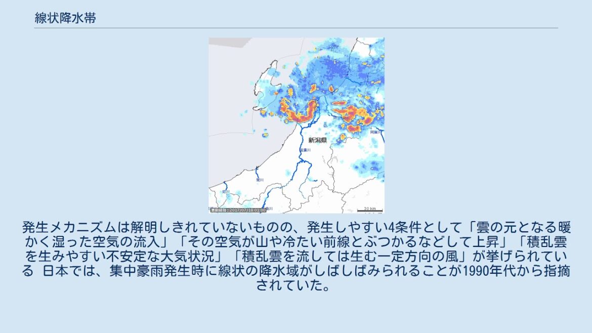 線状降水帯