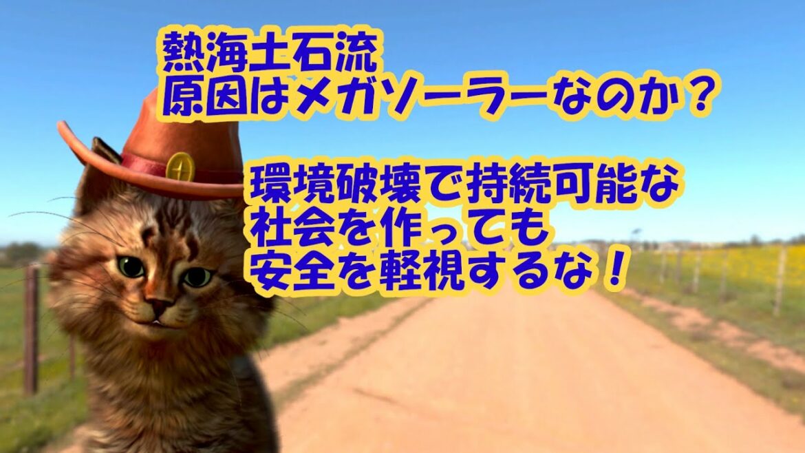 【熱海土石流】持続可能な社会の答えは環境破壊ではない！