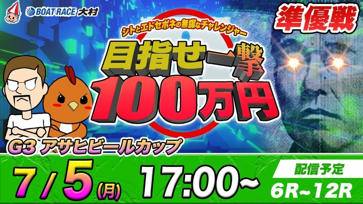 ボートレース大村 | シトとエドセポネの無謀なチャレンジャー目指せ一撃１００万円