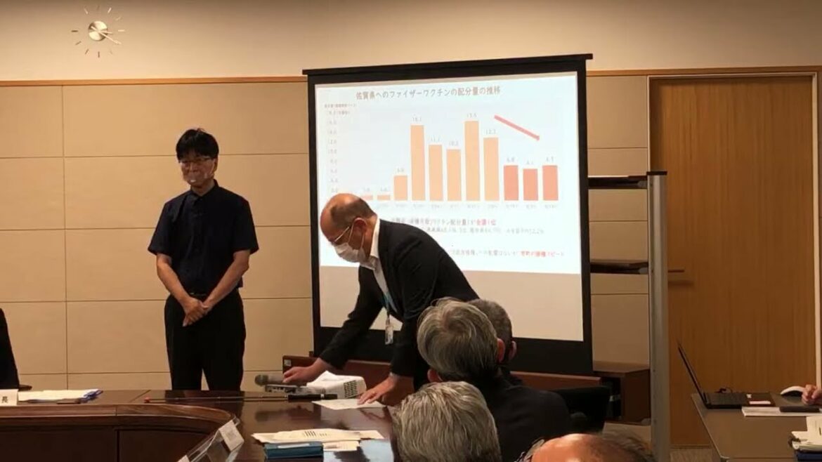 佐賀県の新型コロナウイルス対策本部会議（2021年7月9日）