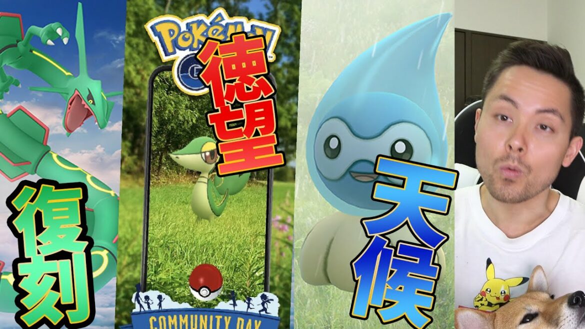 レックウザ復刻!ツタージャコミュデイ!ウェザーウィーク開催【ポケモンGO】 レックウザ復刻!ツタージャコミュデイ!ウェザーウィーク開催【ポケモンGO】