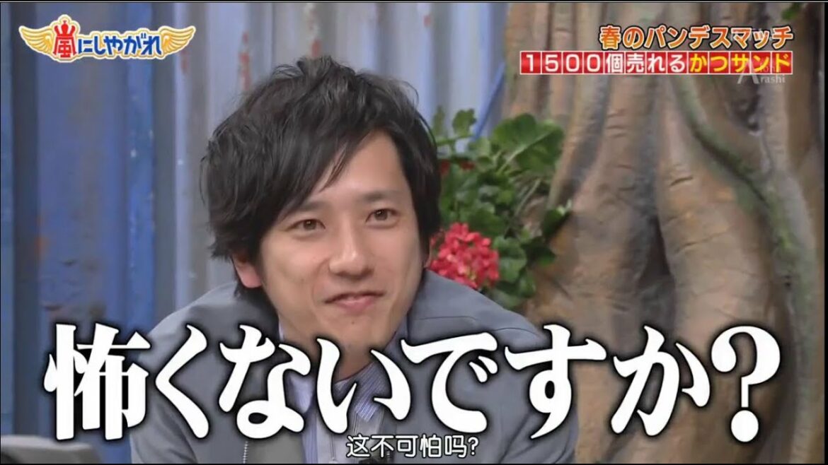 嵐「二宮和也」こんなカツサンド食ったことない