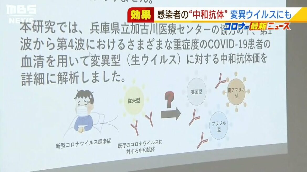 コロナ感染者の「中和抗体」は変異ウイルスにも一定の効果あり　神戸大が調査（2021年7月13日）