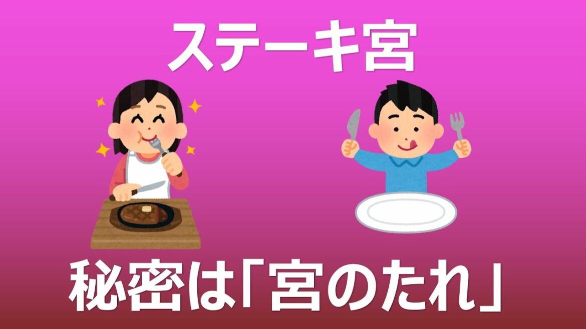 ステーキ宮  おいしい秘密は「宮のたれ」