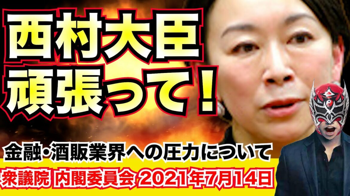 金融業界・酒販業界への圧力について質疑 山尾志桜里(国民民主党)衆議院 内閣委員会 2021年7月14日【龍之介channel（政治ニュース）】