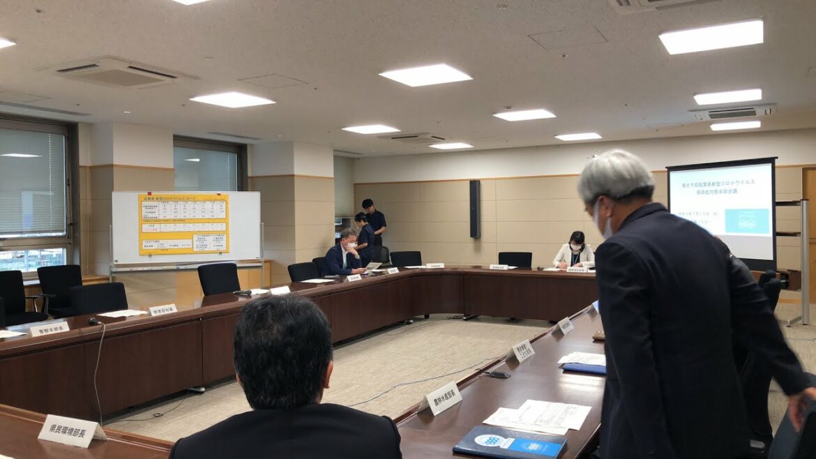 佐賀県の新型コロナウイルス対策本部会議（2021年7月15日）