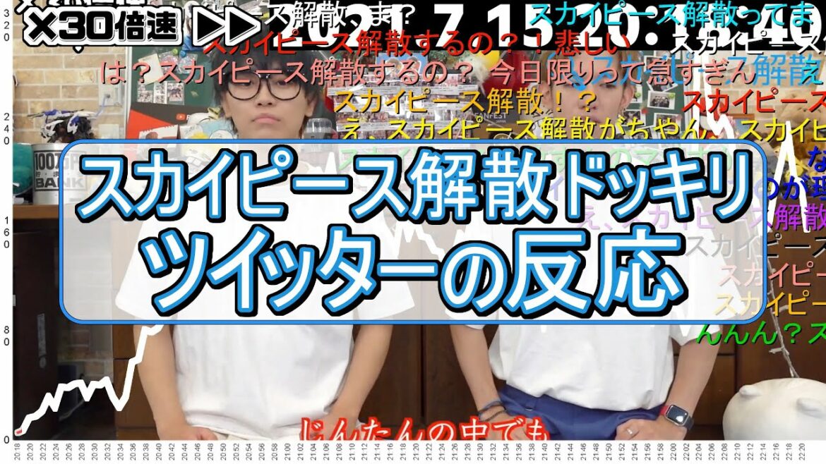 スカイピース解散ドッキリ【ツイッターの反応】
