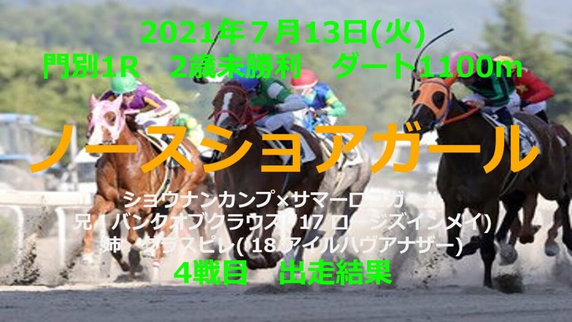 ノースショアガール　7月13日出走結果【一口馬主】