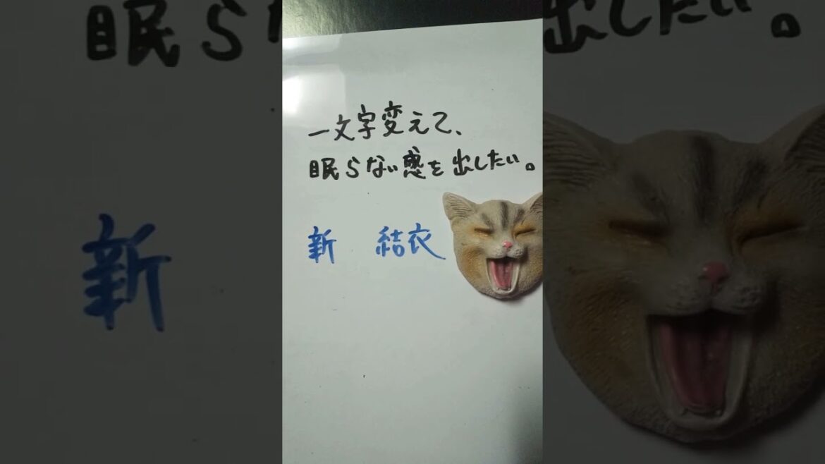【大喜利】お題・新垣結衣。一文字変えて、眠らない感を出したい。 #shorts
