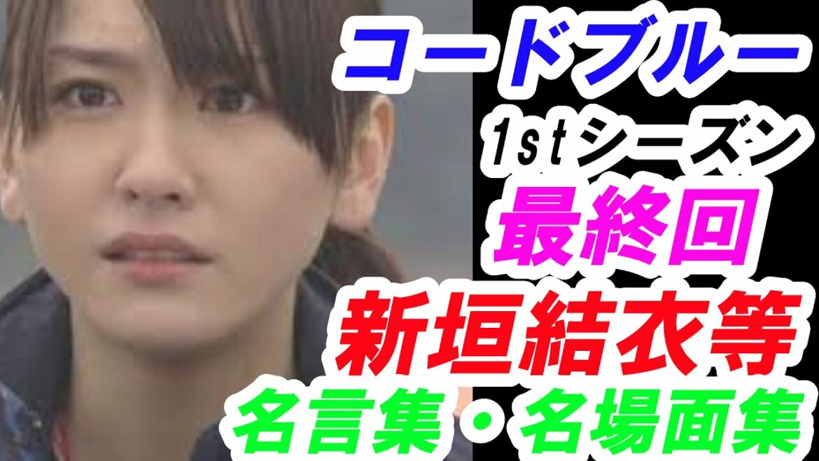 新垣結衣　山下智久　コードブルー　第10弾1stシーズン最終回　名場面集　名言集　考察