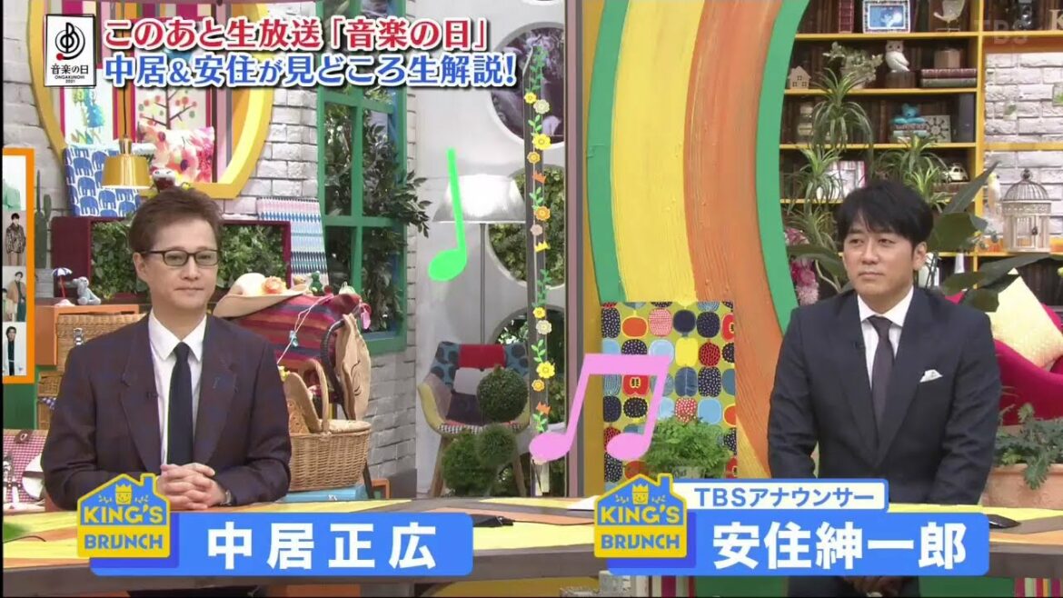 「音楽の日」中居正広 x 安住紳一郎 が見どころ生解説 !『王様のブランチ』