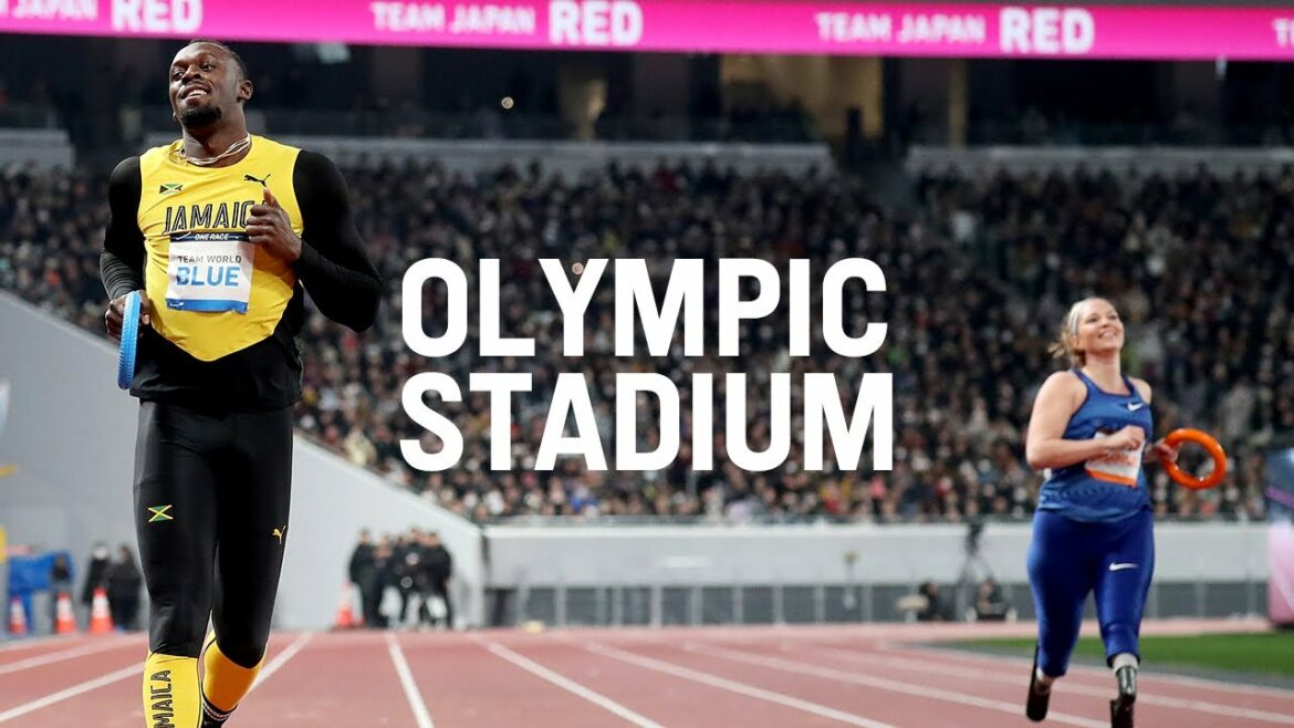 Sneak Peak of the Olympic Stadium (Feat. Usain Bolt on the Tokyo 2020 track)