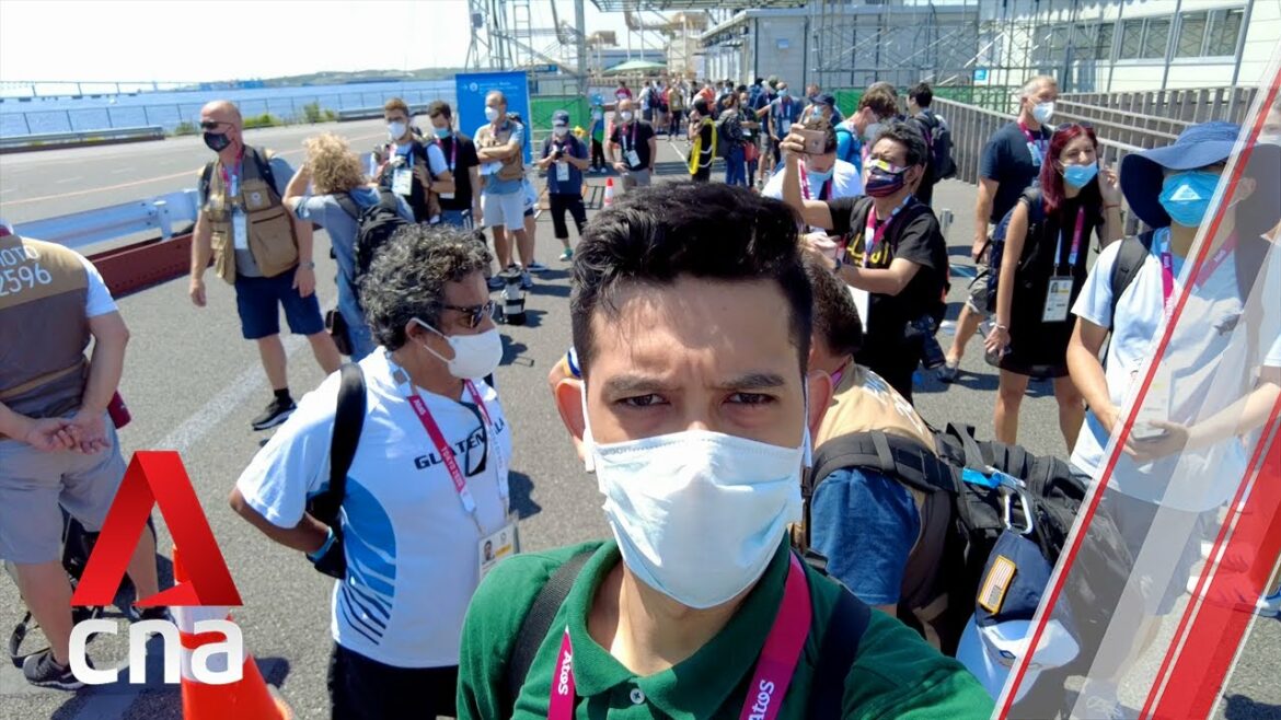 東京オリンピックメディアセンター内：公式開場前日