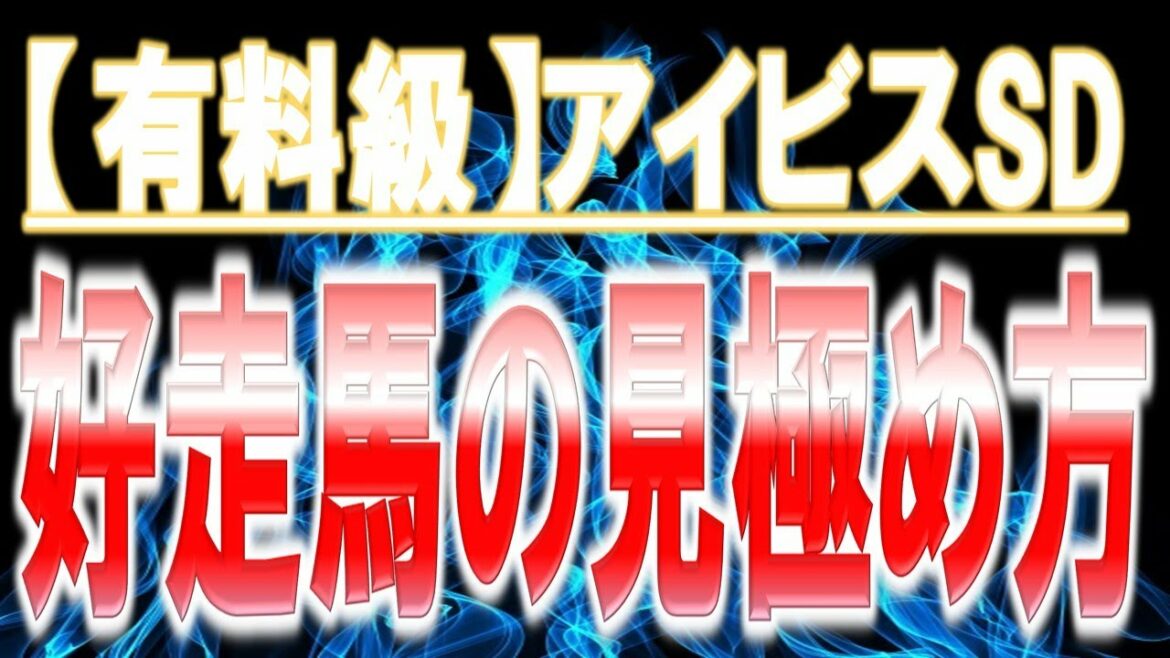 【アイビスSD】今年だからこそ狙うべき馬がいる？！新潟芝1000mでの好走馬の見極め方教えます！