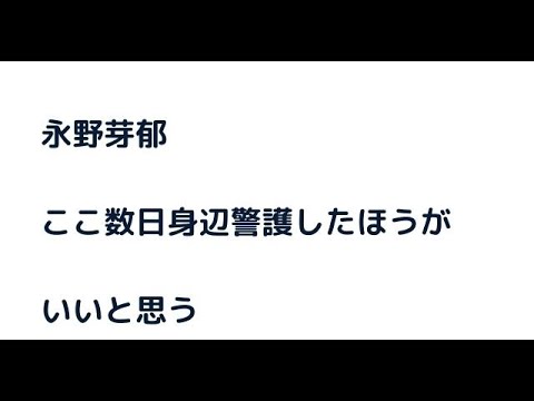 永野芽郁ここ数日身辺警護したほうがいいと思う 永野芽郁ここ数日身辺警護したほうがいいと思う