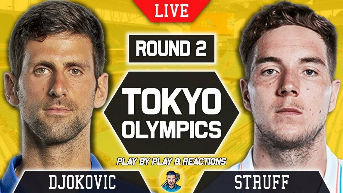 🔴 DJOKOVIC vs STRUFF | Tokyo Olympics 2021 | LIVE Tennis Play-by-Play Stream