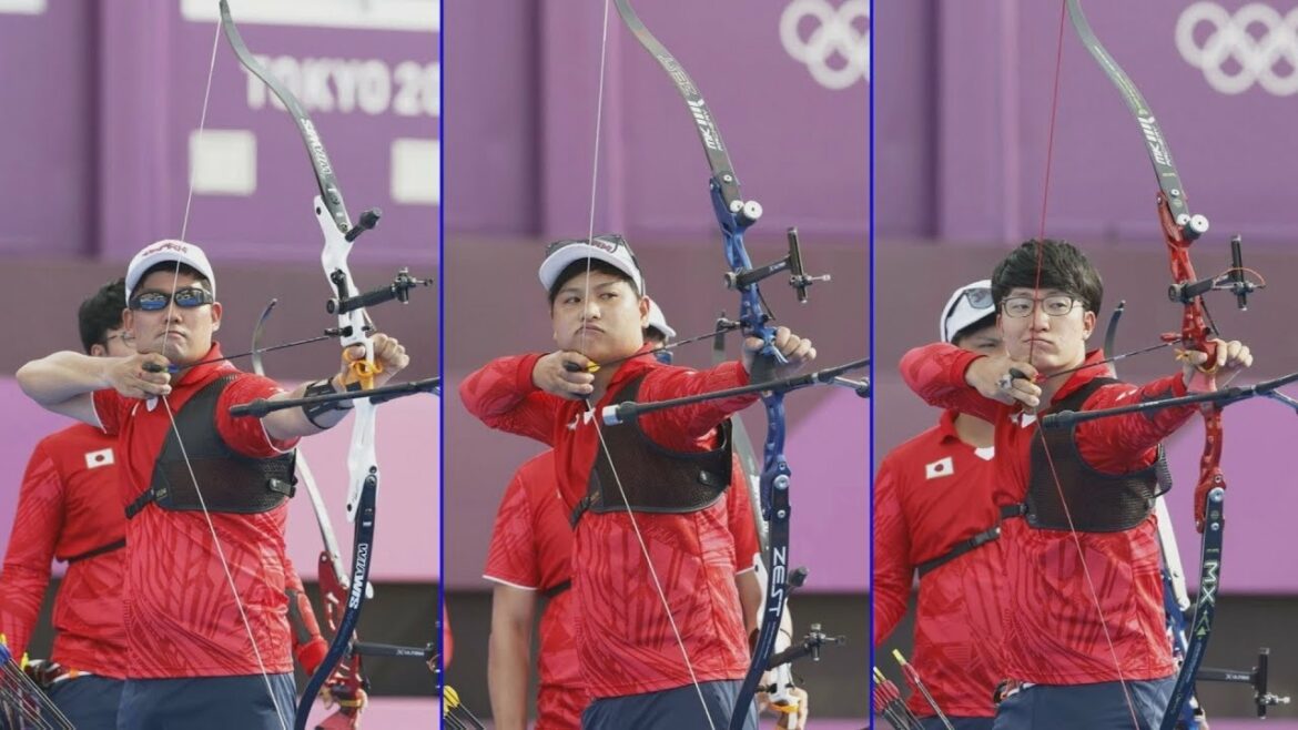 男子団体「銅」、初のメダル アーチェリー