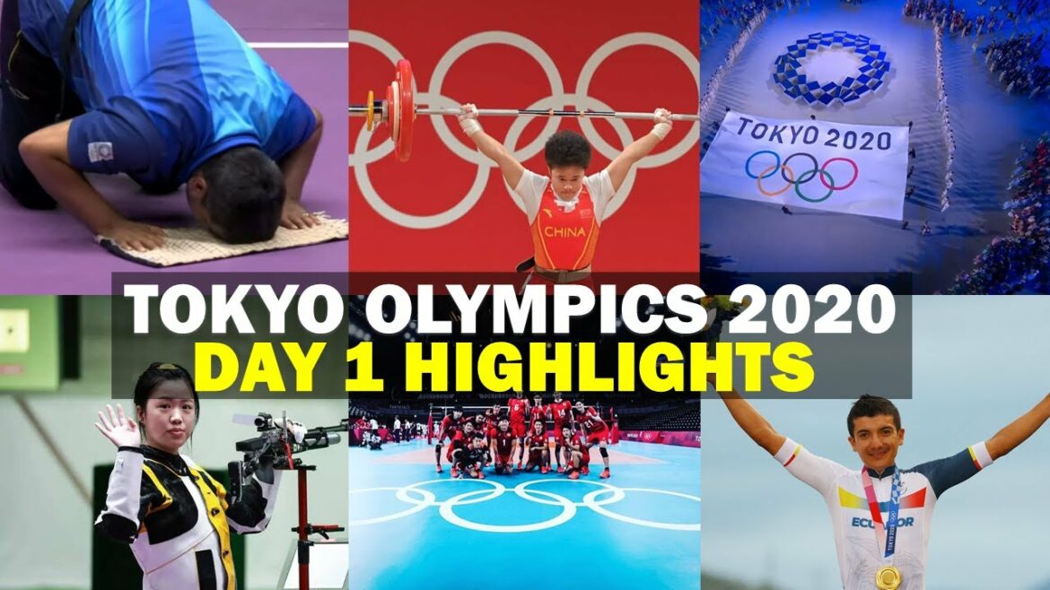 Tokyo Olympics 2020 Day 1 Highlights All Gold Medallists | who won gold medals on Day 1