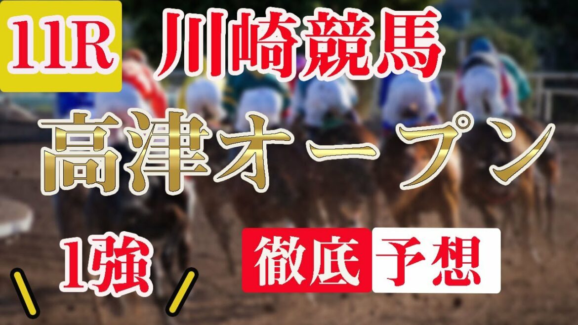 【 地方競馬予想 】7/28 川崎競馬予想 11R 高津オープン(OP)(3上)