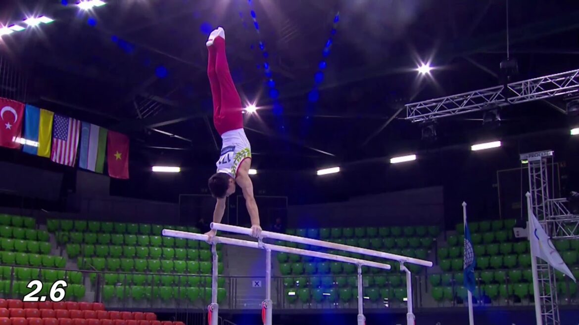[Takeru Kitazono] (北園丈琉) Parallel Bars 2019 Junior Worlds (2017-2020 CoP)