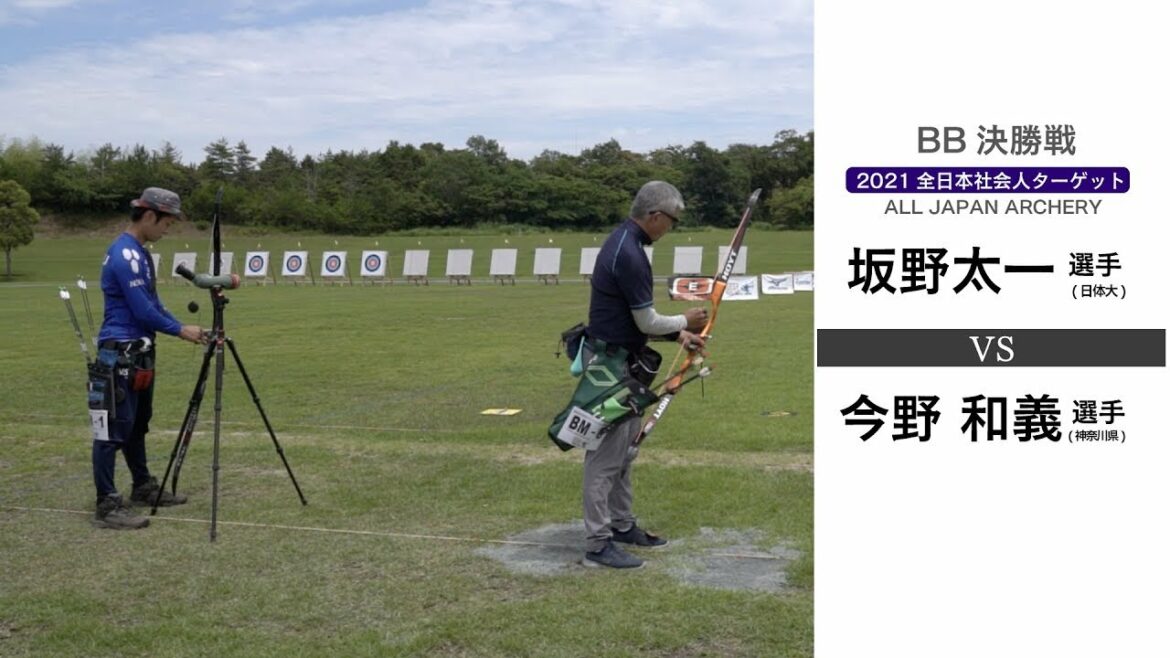 [2021全日本社会人ターゲット] 　ベアボウ決勝戦 坂野太一選手vs今野和義選手　解説付き