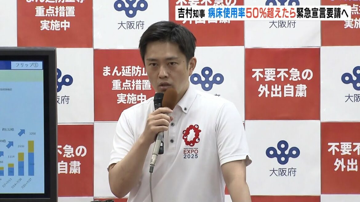 大阪「病床使用率が５０％超えたら緊急事態宣言」吉村知事が意向示す（2021年7月28日）