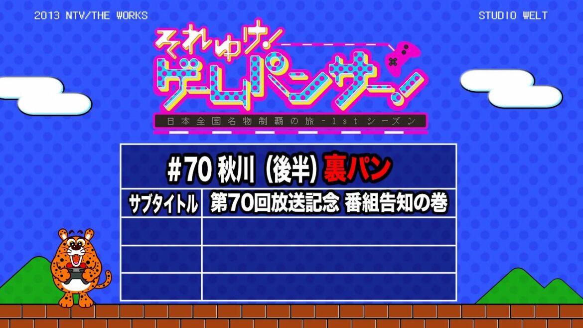それゆけ！ゲームパンサー！＃70 第70回放送記念 番組告知の巻